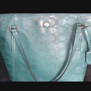 Coach Leather Tote Bag/Designer Purse